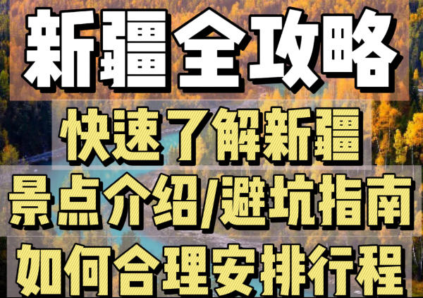 新疆景点分布/行程安排地图|点我