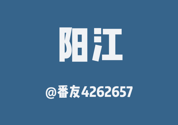 番友4262657的阳江地图