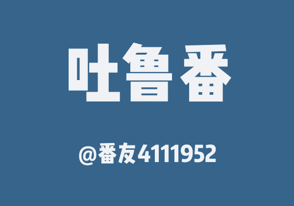 番友4111952的吐鲁番地图