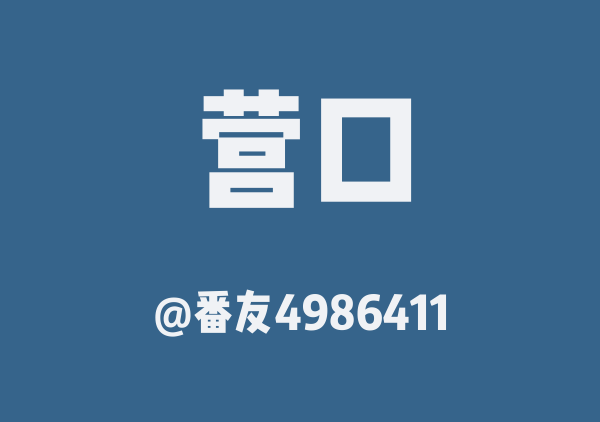 番友4986411的营口地图