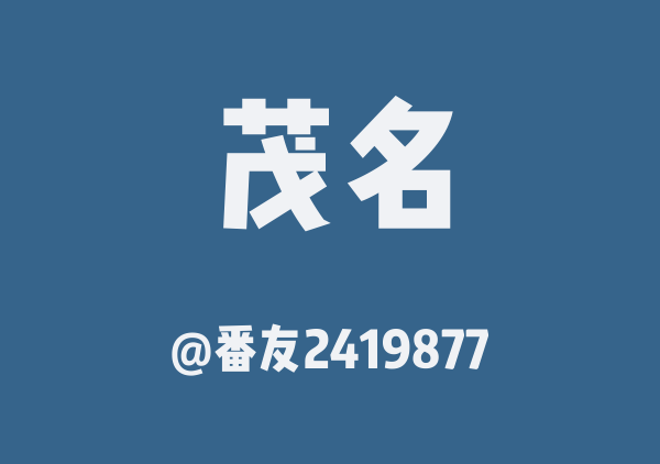 番友2419877的茂名地图