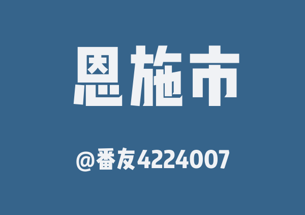 番友4224007的恩施市地图