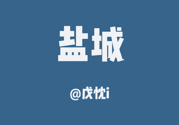 戊忱i的盐城地图