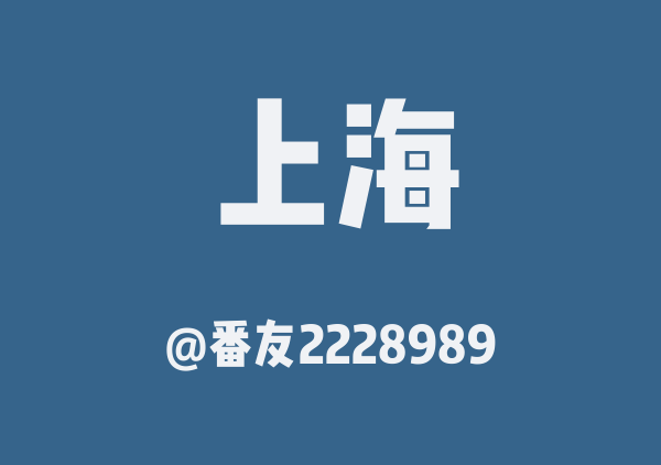番友2228989的上海地图