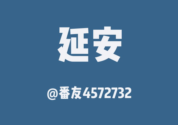 番友4572732的延安地图