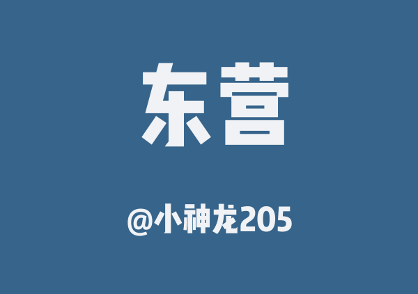 小神龙205的东营地图