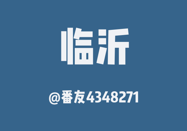 番友4348271的临沂地图