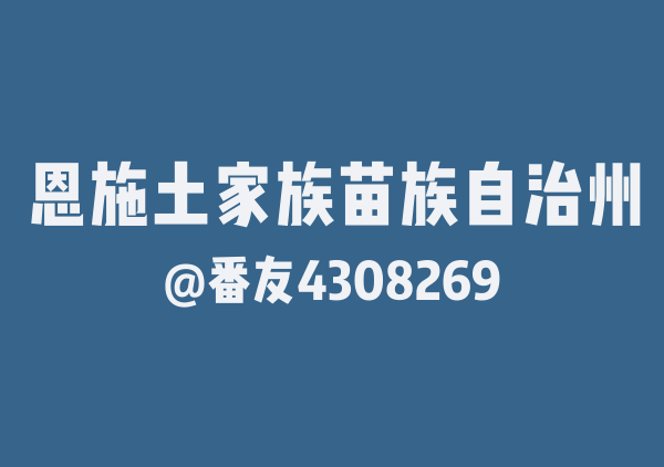 番友4308269的恩施土家族苗族自治州地图