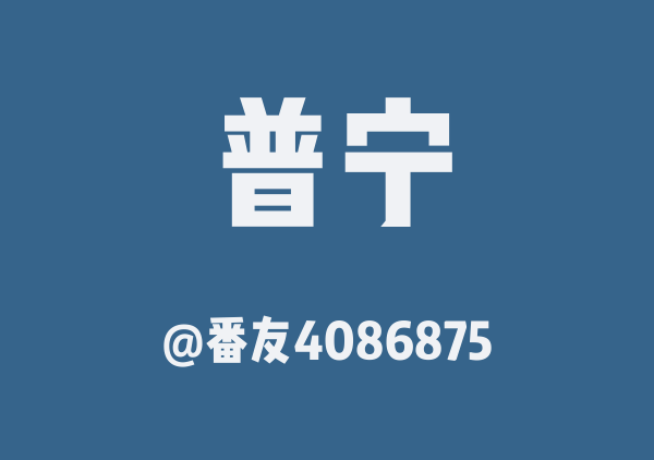 番友4086875的普宁地图