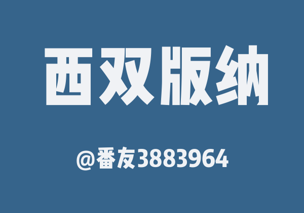 番友3883964的西双版纳地图