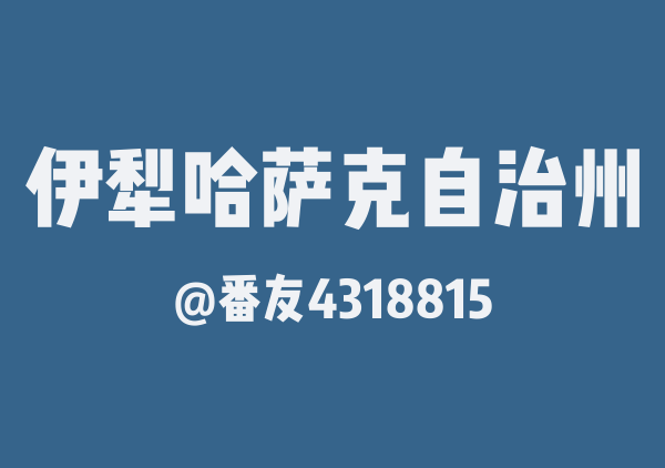 番友4318815的伊犁哈萨克自治州地图