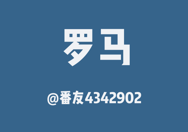 番友4342902的罗马地图