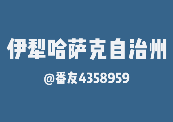 番友4358959的伊犁哈萨克自治州地图