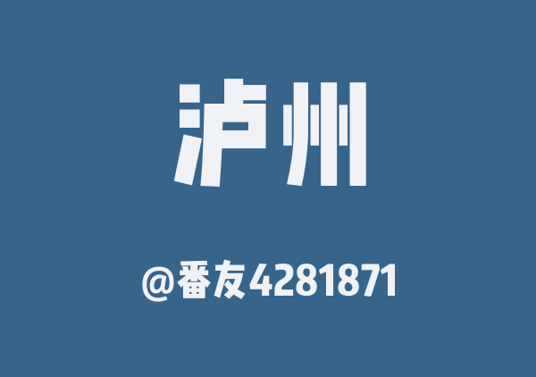 番友4281871的泸州地图