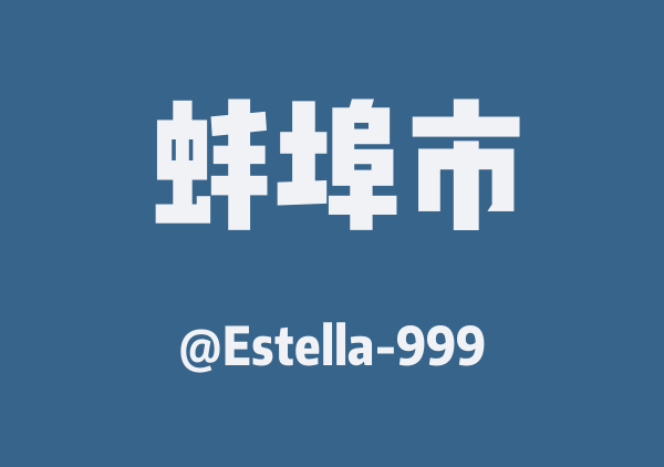 Estella-999的蚌埠市地图