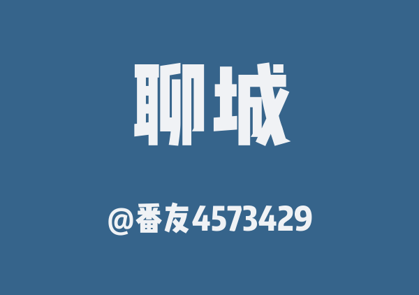 番友4573429的聊城地图