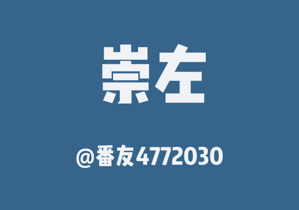 番友4772030的崇左地图