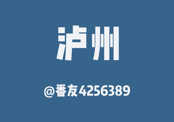 番友4256389的泸州地图