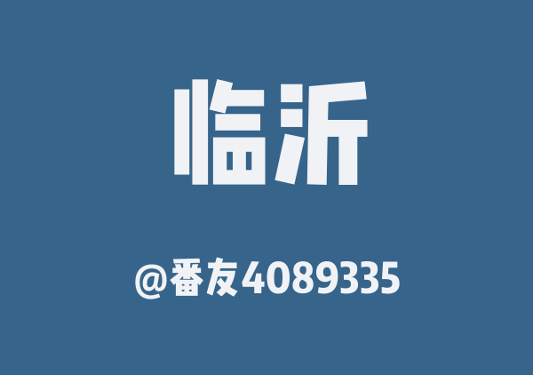 番友4089335的临沂地图