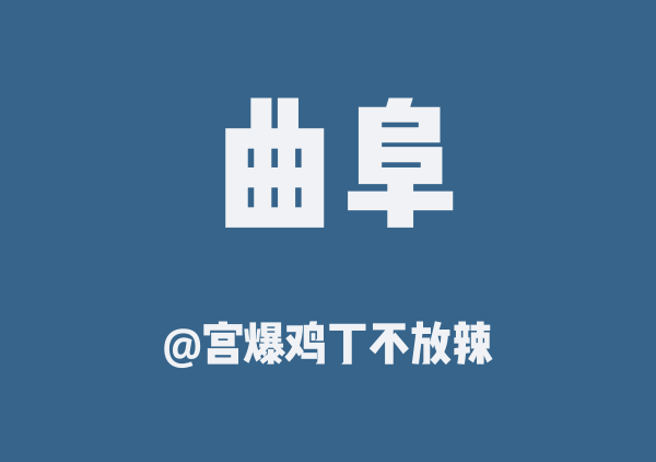 宫爆鸡丁不放辣的曲阜地图