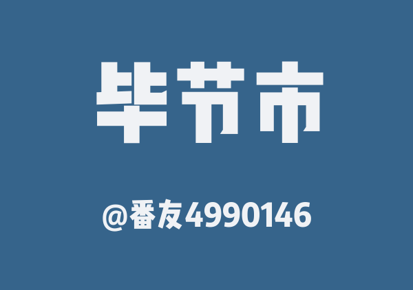 番友4990146的毕节市地图