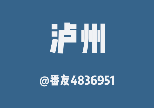 番友4836951的泸州地图