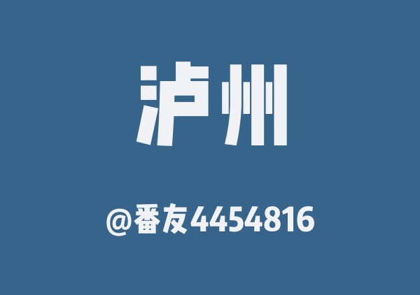 番友4454816的泸州地图
