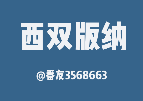 番友3568663的西双版纳地图